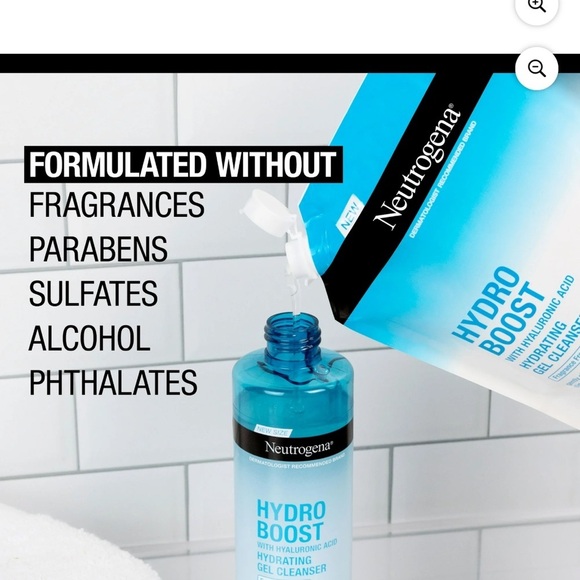 Neutrogena Hydro Boost Fragrance-Free Face Wash, 16 oz. Refill - Picture 4 of 5